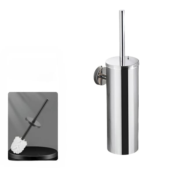Toiletbørste, vægmonteret, rustfrit stål,Krom