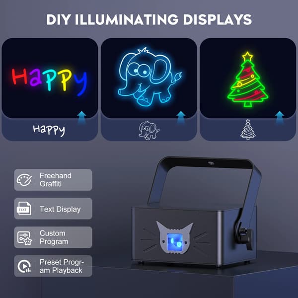 Scenbelysning, 3D-animation, Bluetooth-kompatibilitet,EU-kontakt