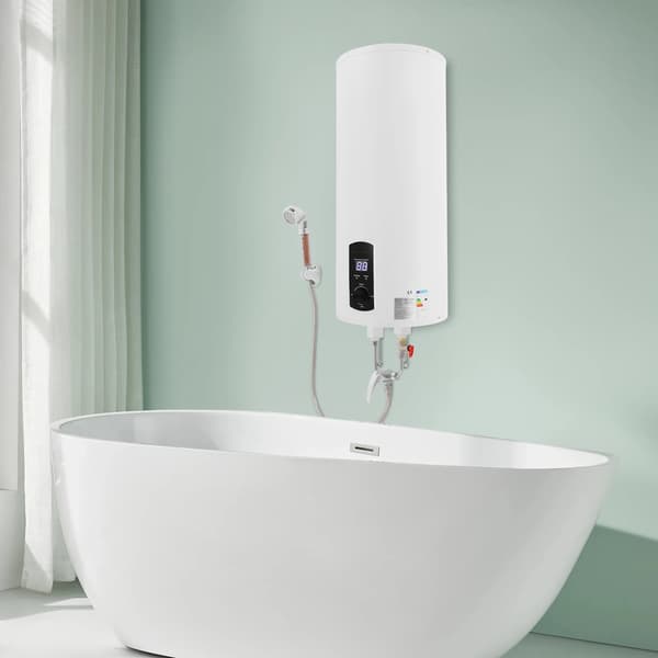 Elektrisk Varmvattenberedare, 60L Kapacitet, Vertikal Montering,220V, VIT