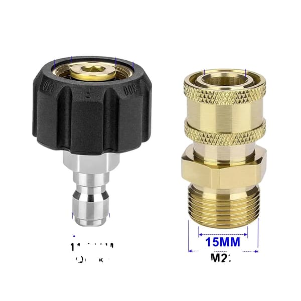 Högtryckstvättadapter, Svängbar Design, Snabbkoppling,Full Set 15MM