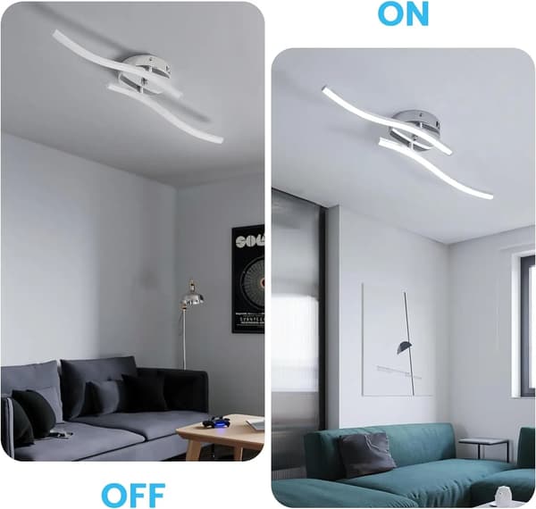 Loftlampe, Energi Effektiv LED, Moderne Design,01Hvidt Lys