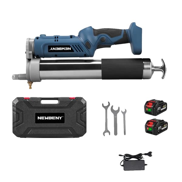 Högtrycksfettpistol, 14000 PSI, Borstlös Motor,2xBatteri Set