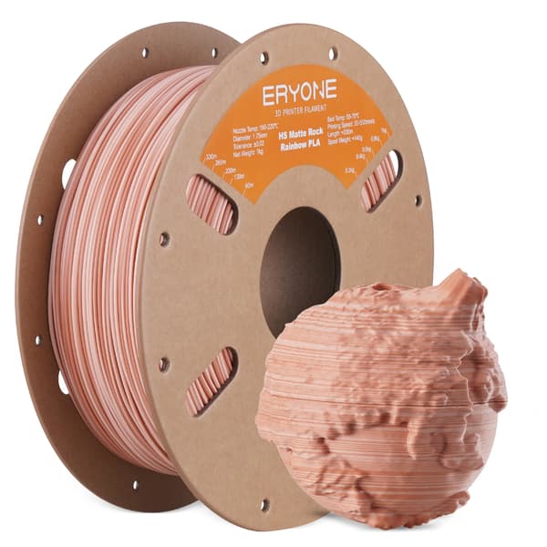 3D-printer filament, mat finish, gradient multicolor,HS-NavajoClay