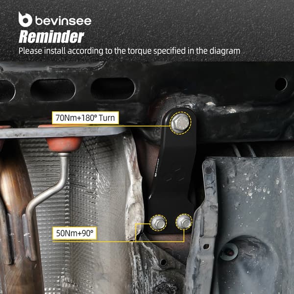 Underkonstruktion Støttebeslag, Holdbart Aluminiumlegering, Forbedret Stabilitet,Sort