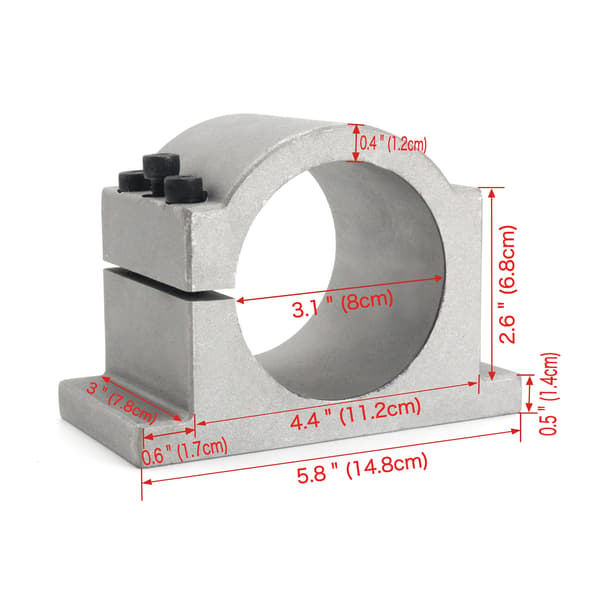 CNC Motorfäste, Aluminiumkonstruktion, Enkel installation,80mm