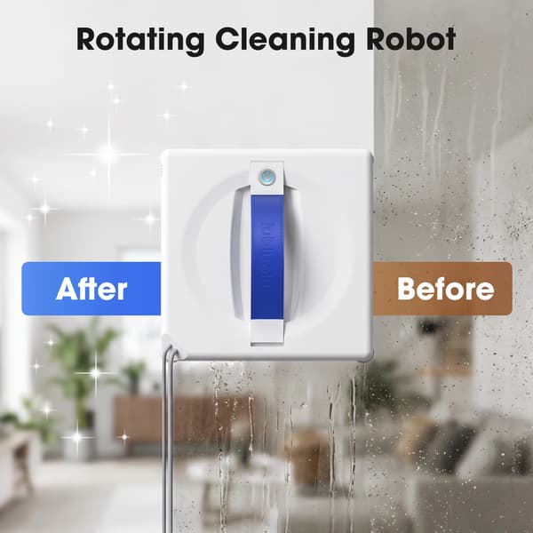 Vinduespudserrobot, Smart Ruteplanlægning, Flersproget Assistent,W100, 220V-240V EU stik