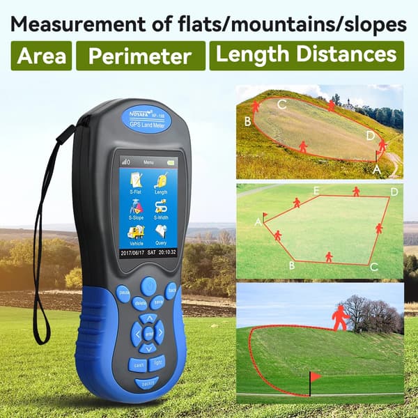 GPS Landmåler, LCD Skærm, Bærbart Design,NF-188