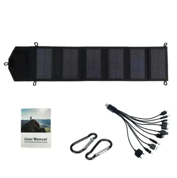 Solpanel, Bærbar, Vandtæt,sort