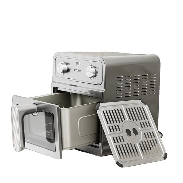 Luftfritösugn, 6.87QT kapacitet, rostfri stål konstruktion,220V, Silver