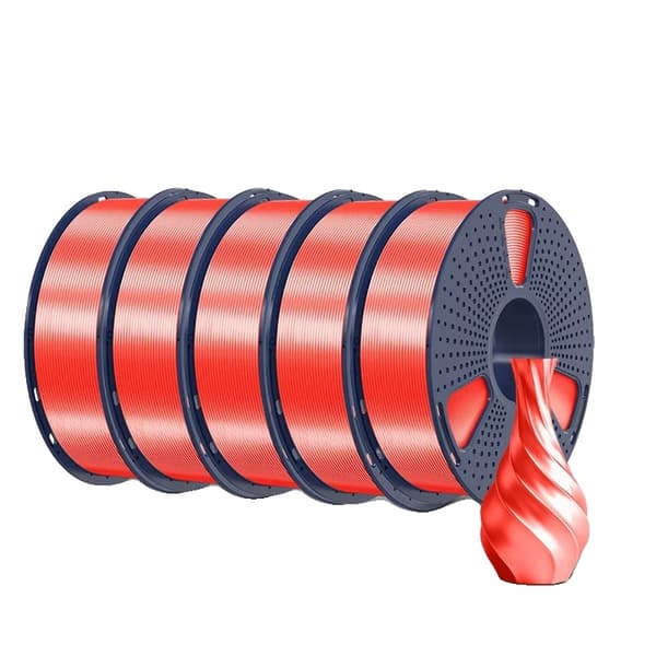 3D-printer filament, silkemateriale, glat finish,Silke Rød