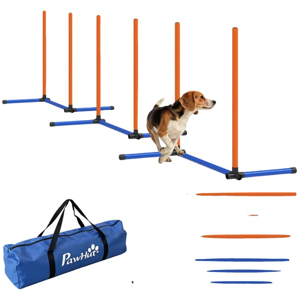Agility Udstyr, Bærbart Design, Fleksibel Opsætning,Blå + Orange