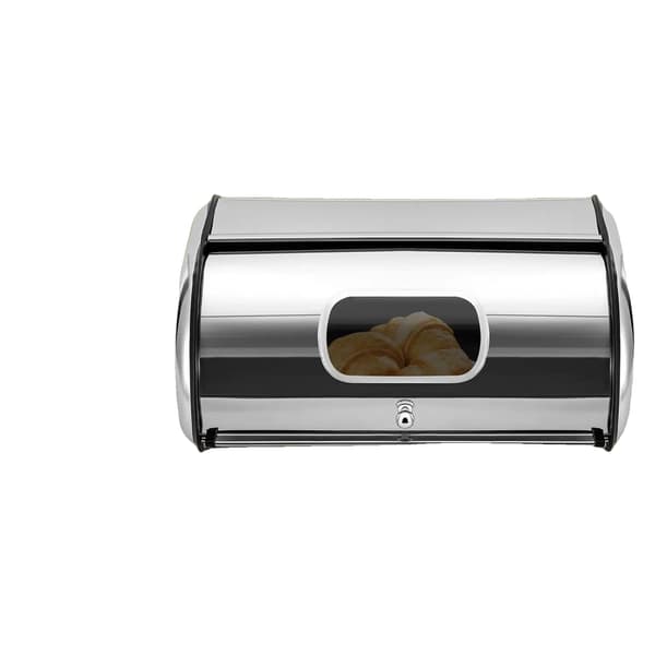 Brødkasse, Rustfrit Stål, Rulle-top Design,1-niveau