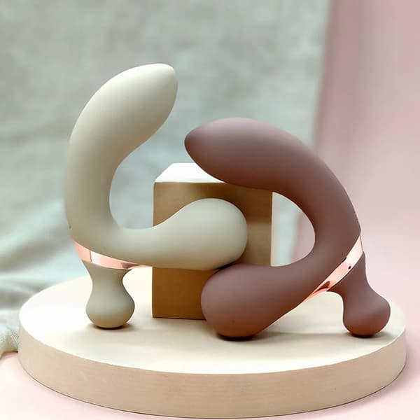 Prostata Vibrator, 10 Vibrationsindstillinger, Vandtæt Design,Brun, S