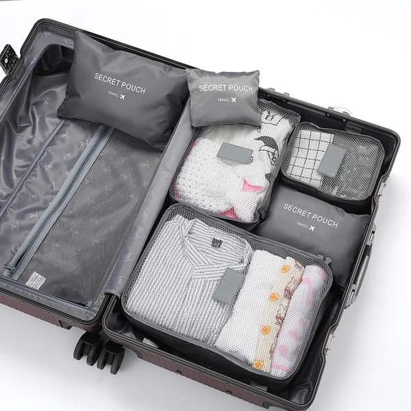 Pakke Kasser, Alsidig Opbevaring, Åndbart Design,GRÅ 6PCS
