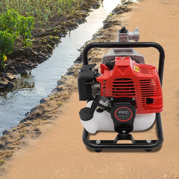 Vattenpump, 2-taktsmotor, hög flödeshastighet,Röd och Svart