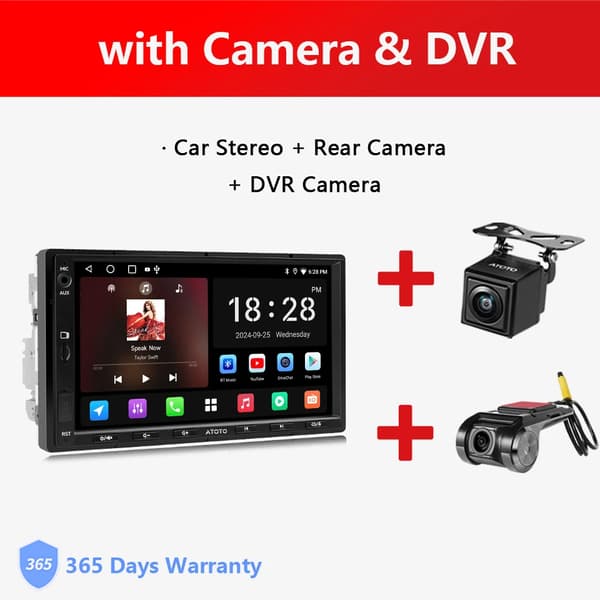Bilstereo, skærmstørrelse, navigationssystem,med kamera DVR, Quad Core-a