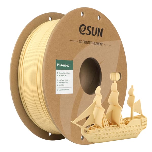 3D-printer filament, Wood PLA, 1,75 mm diameter,SIMPLE TRÆ