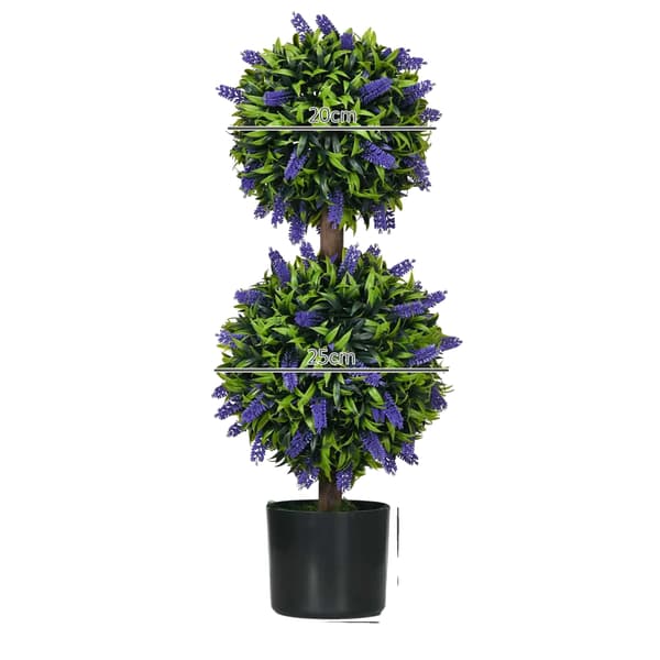 Kunstige planter, sæt af 2, UV-beskyttelse,grøn