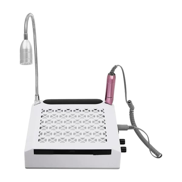 Neglemaskine, LED-lys, Støvsamler,HVID