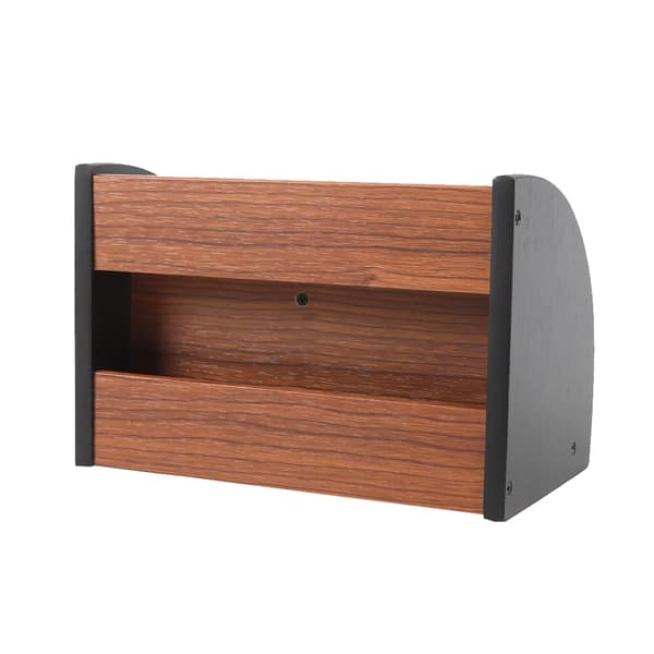 Penneholder, Træmateriale, 5 Rum, 8,5 x 5 x 4 tommer, Opbevaringsskuffe, Elegant Design