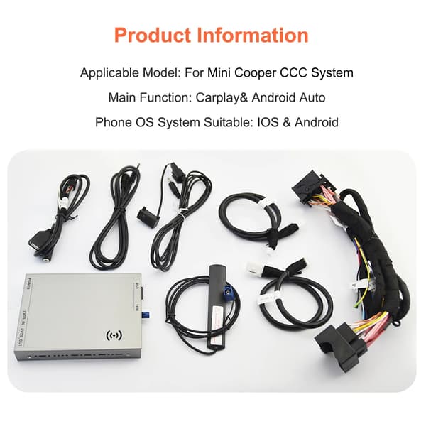 CarPlay Decoder Box, Trådløs Forbindelse, Nem Installation,CCC System