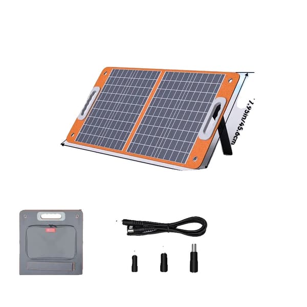 Solcellsladdare, Fällbar Design, 60W Effektutgång,TSP18V60W