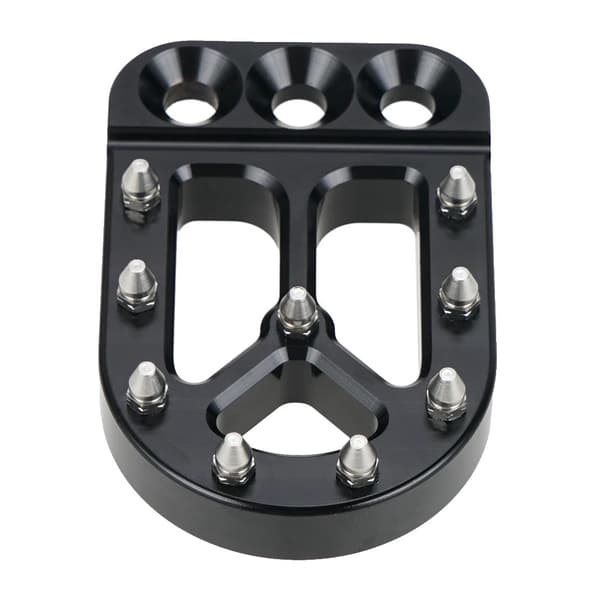 Bremsepedal Tip, Holdbart Aluminium, Forbedrede Sikkerhedsfunktioner,Sort