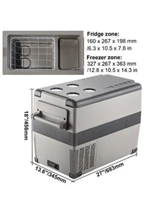 Bärbar Kylskåp, Effektiv Kylning, Energibesparing,45L
