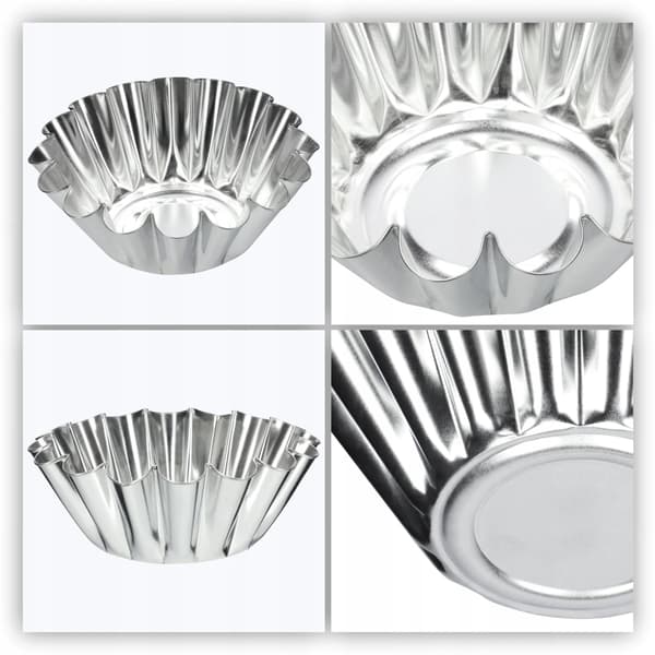 Bakform, Rund Form, Hållbar Metallkonstruktion,Silver