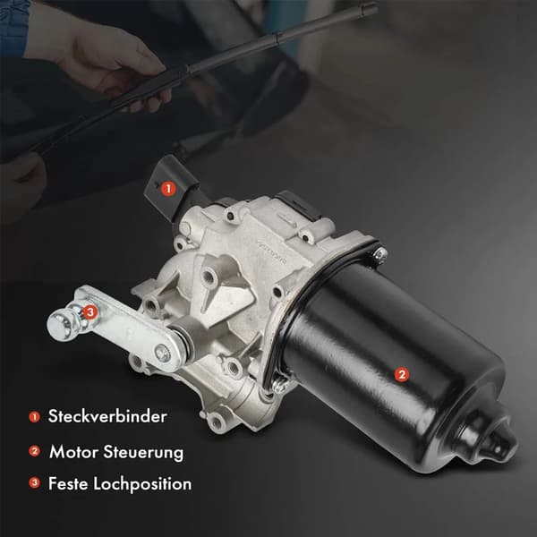 Vindrutetorkarmotor, 12V kompatibilitet, enkel installation,1 Set