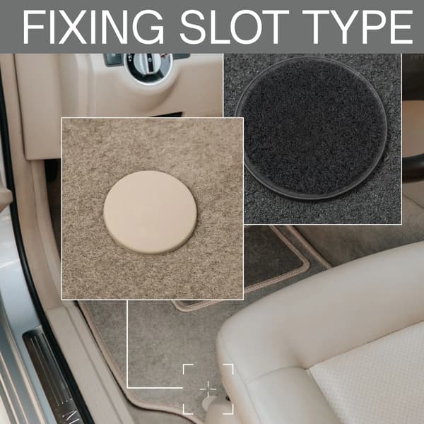 Bilgolvmattor, lyxig surround, kompatibel med BMW 3 E91 2004-2011, Beige