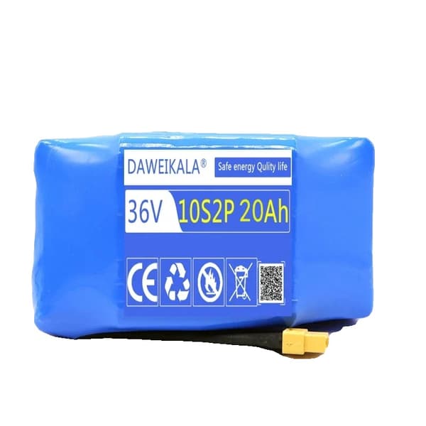 Batteripaket, 20000mAh kapacitet, 36V spänning, 20AH