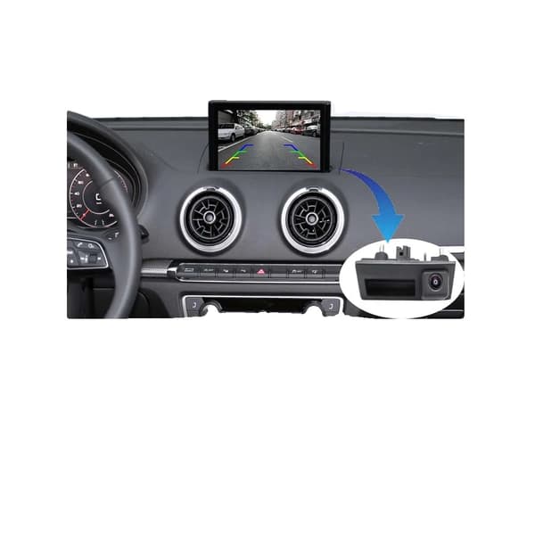 CarPlay-modul, trådløs forbindelse, navigationssupport,Til Audi A3 Q2 Med Bagkamera