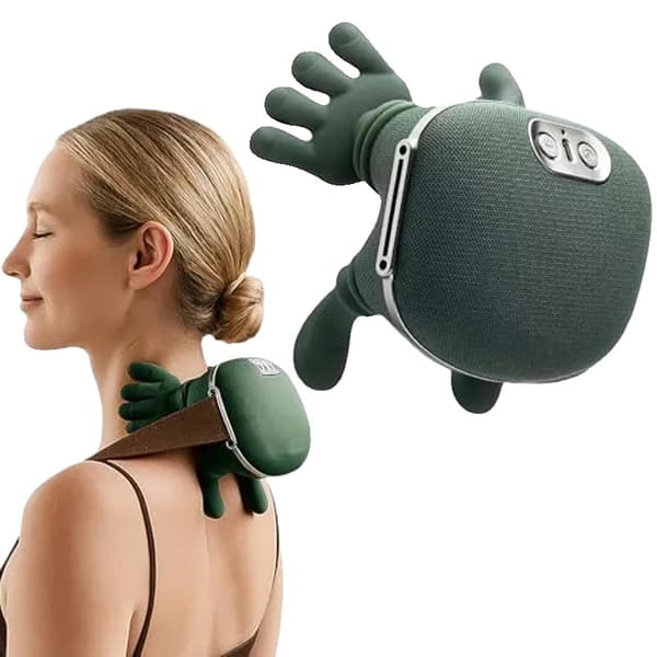 Massageapparat, 4D Knådning, Lugnande Värmeterapi,Uppgraderad version