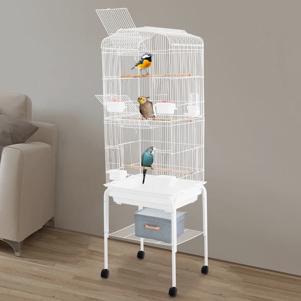 Fuglebur, Elegant Design, Nem Mobilitet,HVID