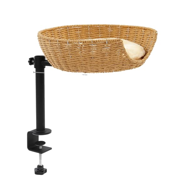 Kattebed, Justerbart Design, Komfortabel Støtte,Gul
