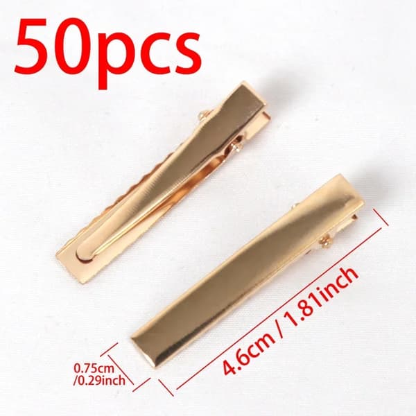 Hårklips, Holdbart Legeringsmateriale, Alsidigt til Styling,4.6cm  50stk