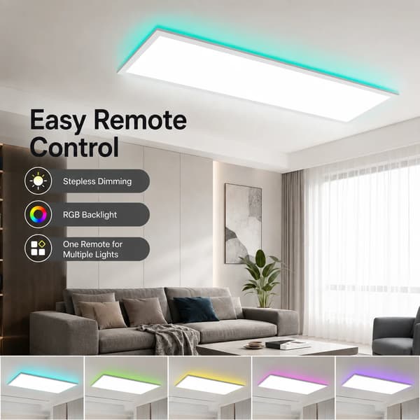 Loftpaneler, Dæmpbar, RGB Baggrundsbelysning,ændrebar, 40W