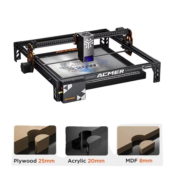 Lasergravyr, Hög Precision, Mångsidig Materialkompatibilitet,20W