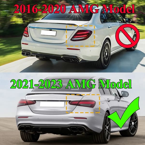 Bakdiffusor, Perfekt passform för AMG-linje, Hållbar konstruktion,svart