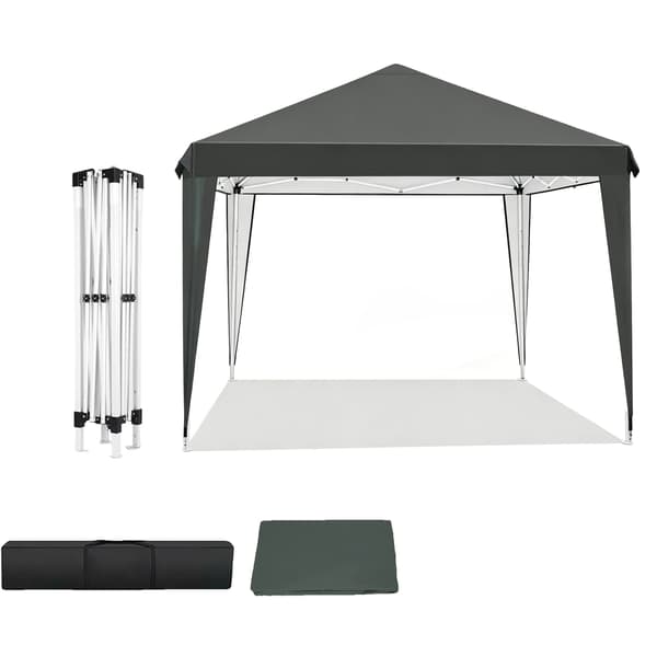 Pop-Up Tält, Väderbeständighet, Bärbar Design,Mörkgrå