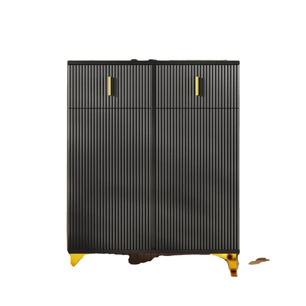 Kommode, Moderne Design, Justerbare Hylder,Sort