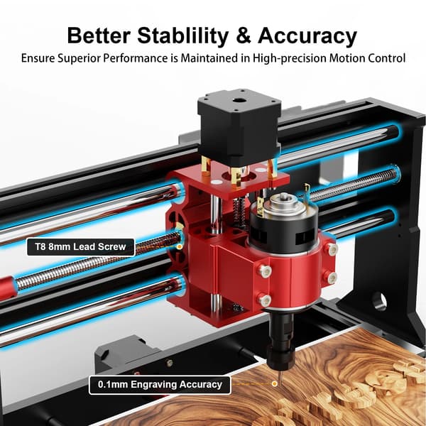 CNC-fräs, Precision Kontroll, Mångsidig Materialkompatibilitet,kit 4