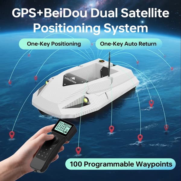 Baitbåt, Dubbel Positionering, Smart Sonar Detektion,VIT