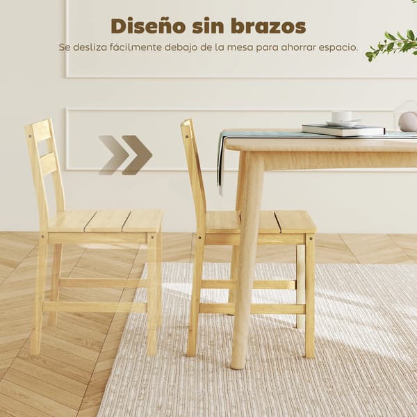 Spisestole, Bambuskonstruktion, Pladsbesparende Design,Farve