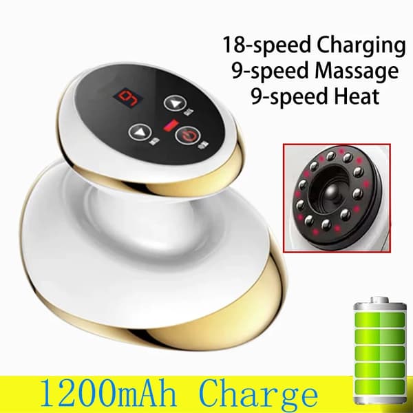 Kropsmassager, Justerbare Indstillinger, Varmefunktion,3
