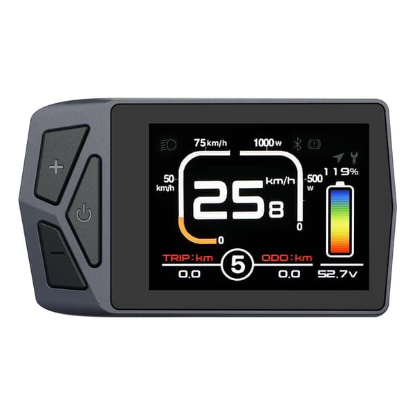 Ebike Display, 2,4" TFT Skærm, IP67 Vandtæt,For CAN-protokol