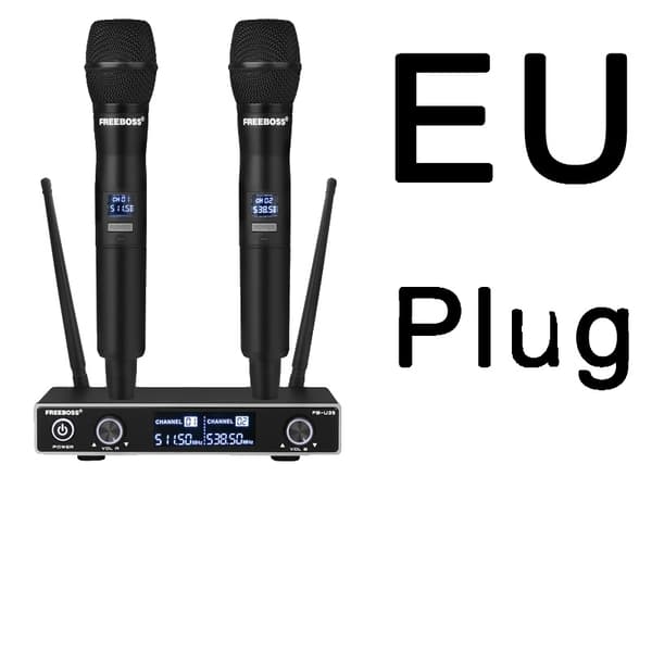 Trådløst Mikrofon System, Dynamisk Lydkvalitet, Alsidig Kompatibilitet,EU Stik 511 538 MHz