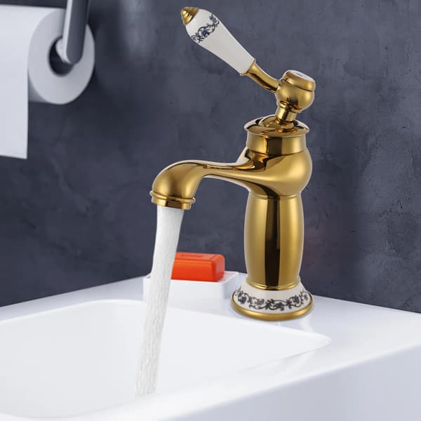 Vaskeskuffe, Messingkonstruktion, Ergonomisk Design,Guld