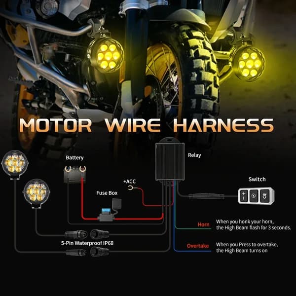LED Spotlights, Dimmerbrytare, Strobe-funktion,med dimmer